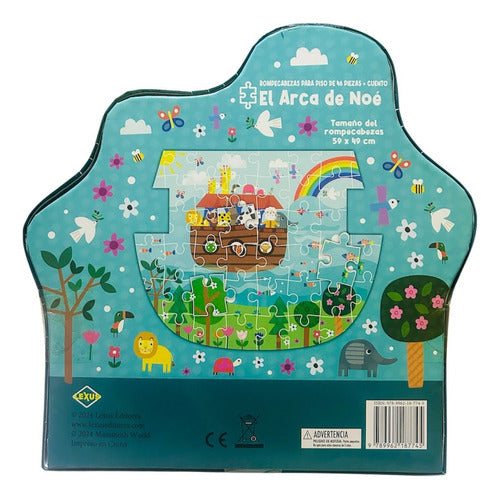 El Arca De Noe Cuento + Rompecabezas De Piso 46 Piezas