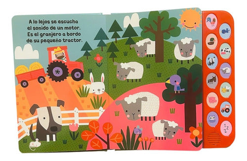 Libro Ruidosa Granja - 12 Sonidos - Lexus Nuevo Y Original