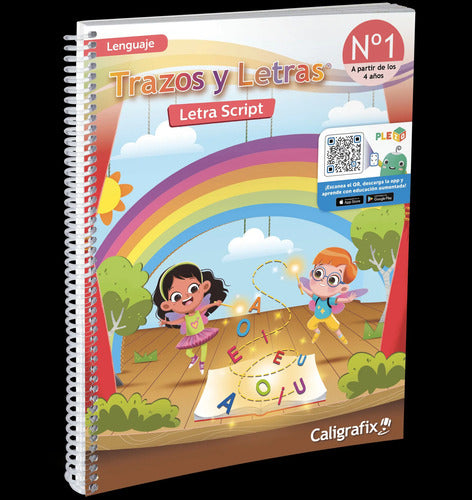 Pack Trazos Y Letras 1 Script Logica Y Numeros 1 Caligrafix