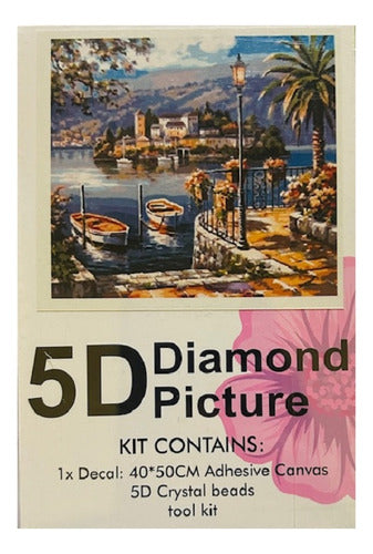 Kit Pintura Diamante 5d 40x50cm Con Herramientas Diseño Surt Colores