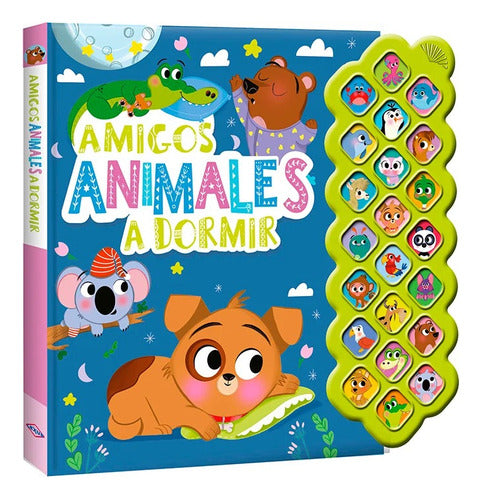 Libro Amigos Animales A Dormir -  22 Sonidos - Lexus Nuevo