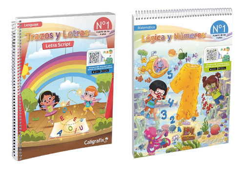 Pack Trazos Y Letras 1 Script Logica Y Numeros 1 Caligrafix