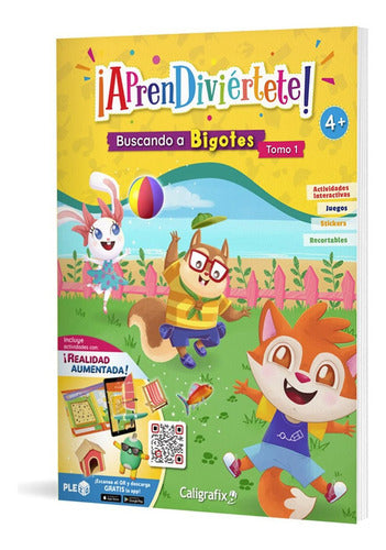 Aprendiviértete Buscando A Bigotes - Tomo 1, De Valentina Alvear - Mónica Lepín. ¡aprendiviértete!, Vol. 1. Editorial Caligrafix, Tapa Pasta Blanda, Edición...