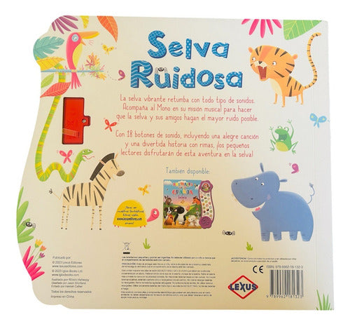 Libro Selva Ruidosa - 18 Sonidos - Lexus Nuevo Y Original