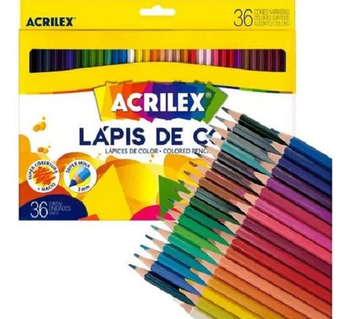 Lápices De Colores Super Mina 36 - Acrilex