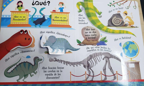 Libro Dinosaurios - Levanta Tapitas - 60 Datos Curiosos