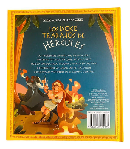 Libro Los Doce Trabajos De Hercules- Ilustrado Mitos Griegos