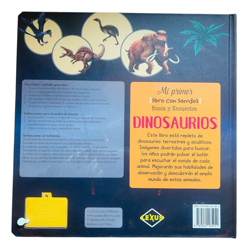 Libro Dinosaurios Mi Primer Libro 50 Sonidos Busca-encuentra