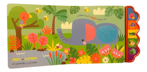 Libro Sonidos De La Selva - 5 Sonidos Toca Y Escucha - Lexus