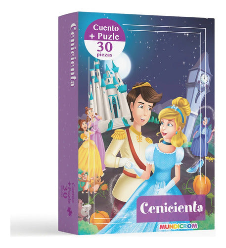 Cenicienta, Cuento + Puzzle 30 Pz Mundicrom