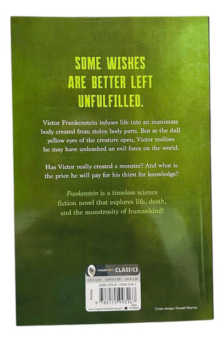 Frankenstein - Mary Shelley - Libro En Ingles - Tapa Blanda