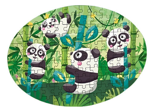 Puzle Familiar Bosque De Pandas (102 Piezas) - Mundicrom