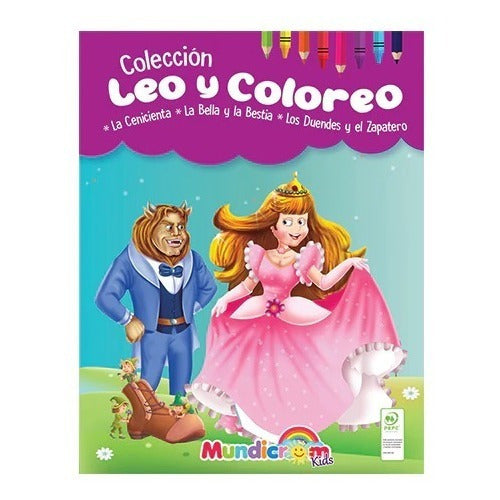 Leo Y Coloreo, Cuentos Para Pintar 3 Libros - Mundicrom