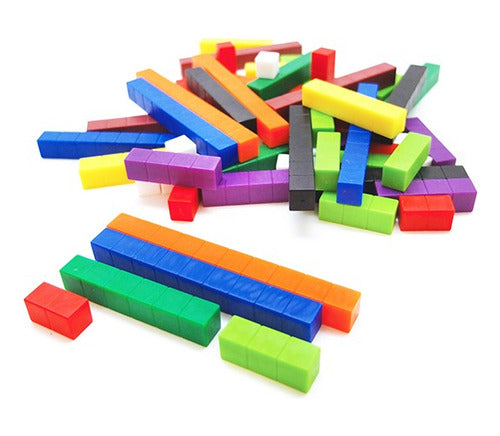 Barras Cuisenaire 74 Piezas Metodo Singapur