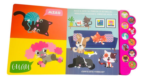 Libro Mascotas Encantadoras 10 Sonidos Busca-encuentra Lexus