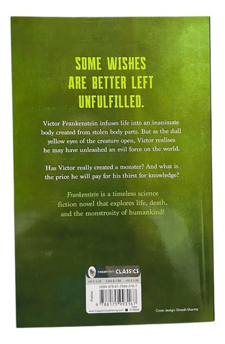 Libro Frankenstein, De Mary Shelley, Vol. 1. Editorial Fingerprint, Tapa Blanda, En Inglés (2015)