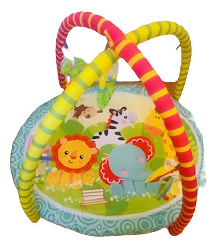 Alfombra Gimnasio Zoo Para Bebe 0-18m Estimulacion Temprana Colores