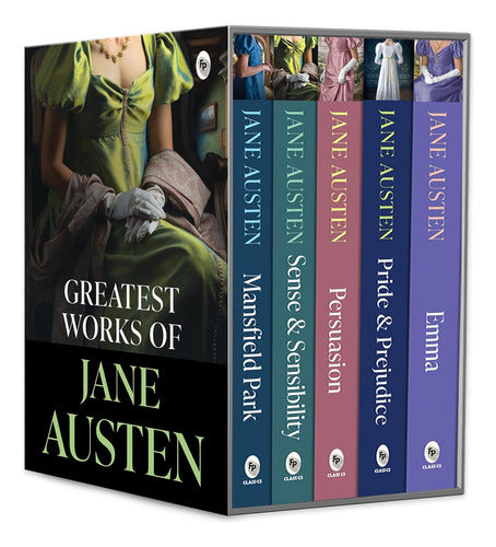 Greatest Works Of Jane Austen 5 Libros En Ingles - Ed. Lujo