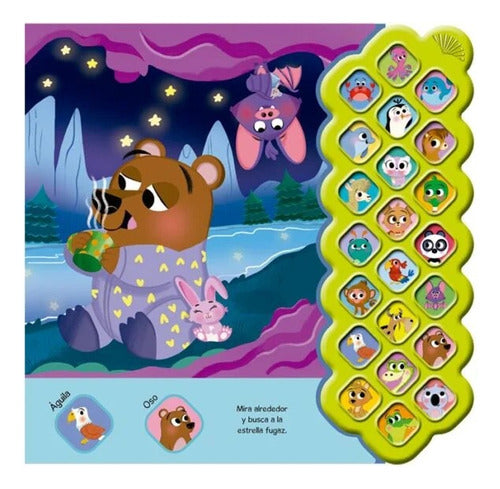 Libro Amigos Animales A Dormir -  22 Sonidos - Lexus Nuevo