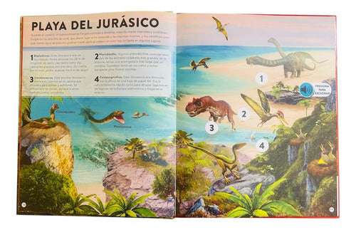 Libro Dinosaurios Y Vida Prehistorica - 50 Sonidos - Lexus