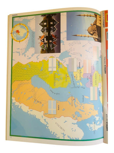 Atlas De Las Banderas Con Pegatinas - Lexus Nuevo Original