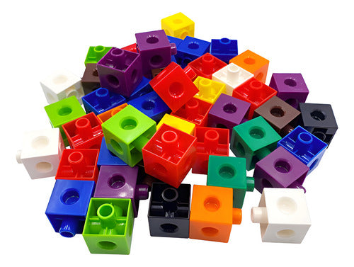 100 Cubos De Encaje Unifix - Matemáticas - Método Singapur