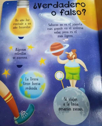 Libro El Espacio - Levanta Tapitas - 60 Datos Curiosos Lexus