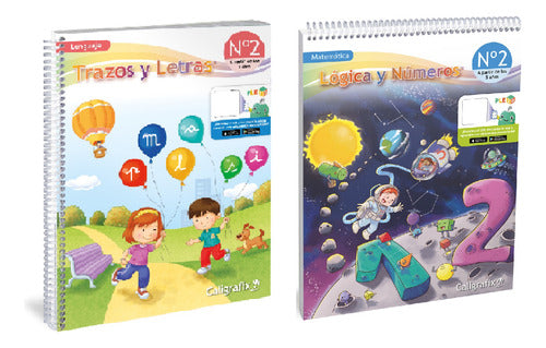 Pack Trazos Y Letras 2 - Lógica Y Números 2 Caligrafix