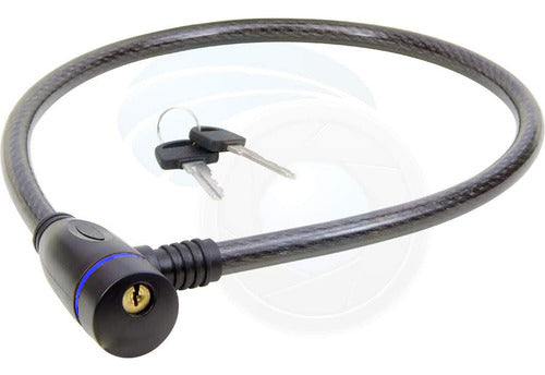 Candado De Bicicleta Moto Candado Traba Cadena Multiuso Color Negro