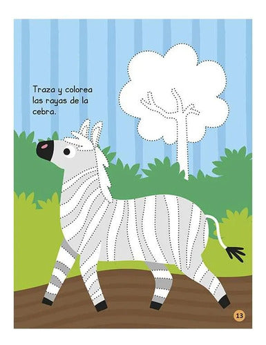 Libro De Actividades Animales De La Jungla C/stickers- Lexus