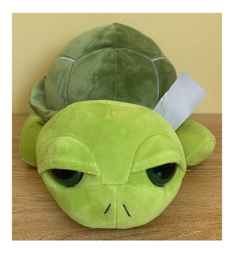 Peluche Tortuga Verde Kawaii De Felpa Suave 35cm Largo
