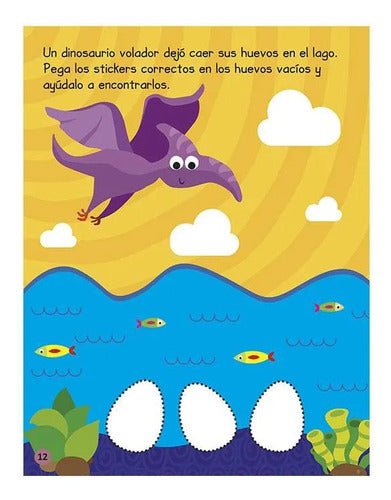 Libro De Actividades Dinosaurios C/stickers - Original Lexus