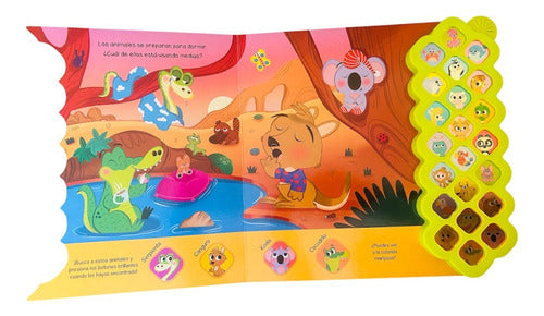 Libro Amigos Animales A Dormir -  22 Sonidos - Lexus Nuevo