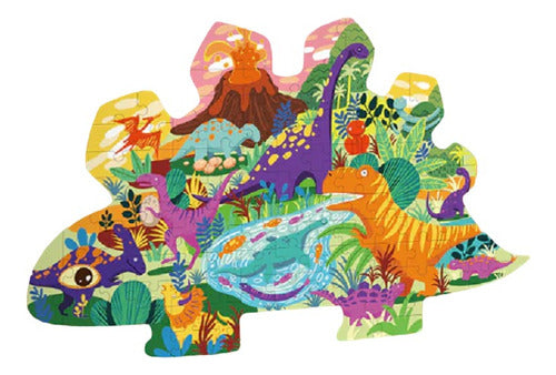 Puzle Familiar Tierra De Dinosaurios (105 Piezas)- Mundicrom