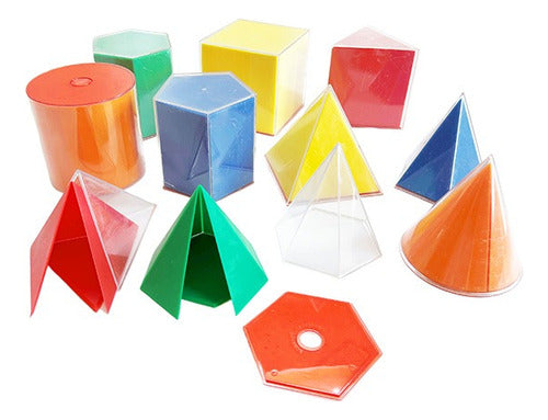 Cuerpos Geométricos Con Redes Plegables 2d/3d
