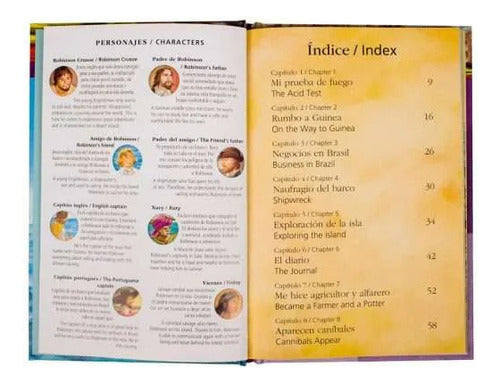 Libro Biling Robinson Crusoe - Clasico Español Ingles- Lexus
