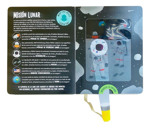 Libro El Espacio Busca Y Encuentra Con Linterna- Lexus Nuevo