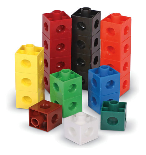 Cubos Multiencaje Unifix Con Caja Plastica Cantidad De Piezas 100
