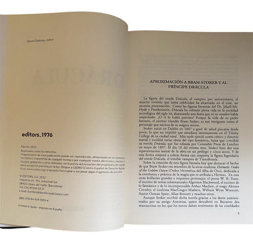 Libro Dracula - Bram Stoker - Edicion De Lujo - Lexus -t/d