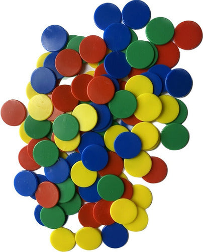 Fichas De 100 Piezas De Color Sólido