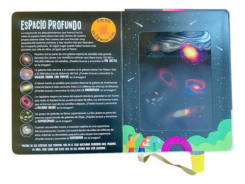 Libro El Espacio Busca Y Encuentra Con Linterna- Lexus Nuevo