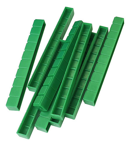 Bloques Base 10, Base 1000 Método Singapur, 121 Piezas. Colores