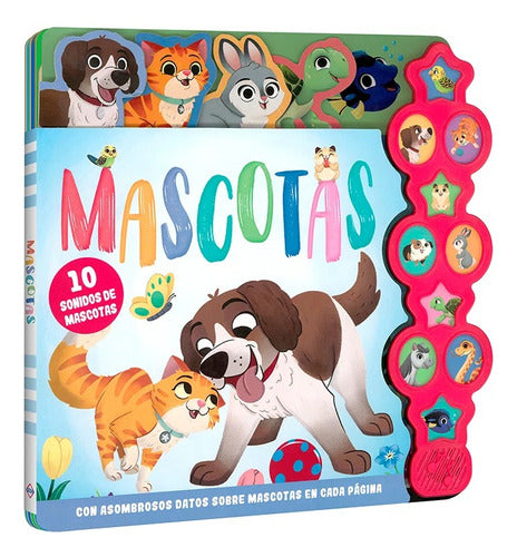 Libro Mascotas Con 10 Sonidos Y Datos Sobre Mascotas - Lexus