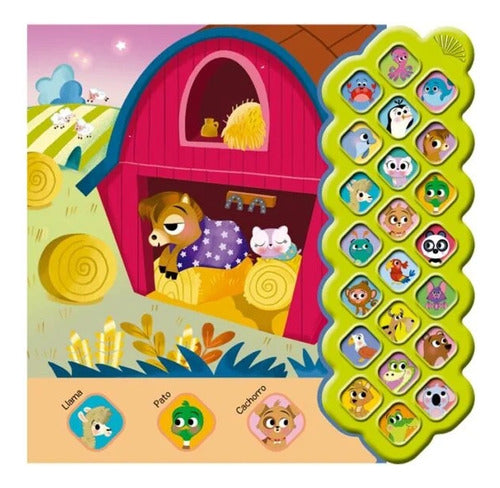 Libro Amigos Animales A Dormir -  22 Sonidos - Lexus Nuevo