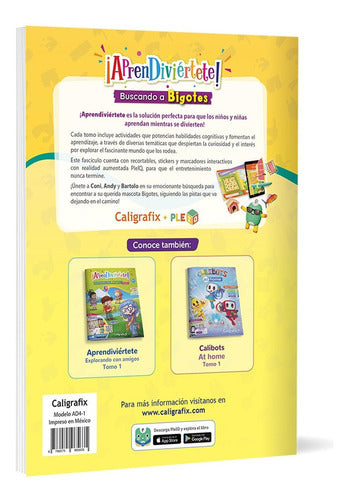 Aprendiviértete Buscando A Bigotes - Tomo 1, De Valentina Alvear - Mónica Lepín. ¡aprendiviértete!, Vol. 1. Editorial Caligrafix, Tapa Pasta Blanda, Edición...