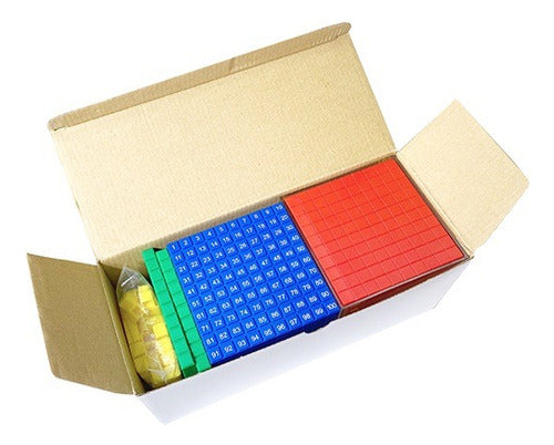 Bloques Base 10, Base 1000 Método Singapur, 132 Piezas. Colores