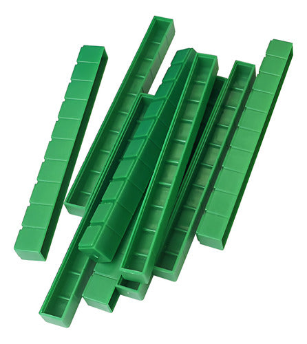 Bloques Base 10, Base 1000 Método Singapur, 121 Piezas. Color Colores