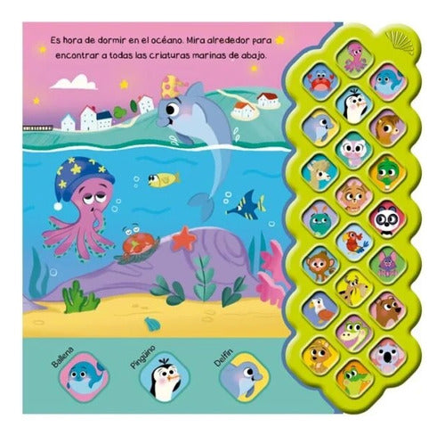 Libro Amigos Animales A Dormir -  22 Sonidos - Lexus Nuevo