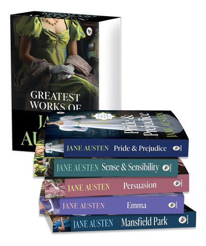 Greatest Works Of Jane Austen 5 Libros En Ingles - Ed. Lujo