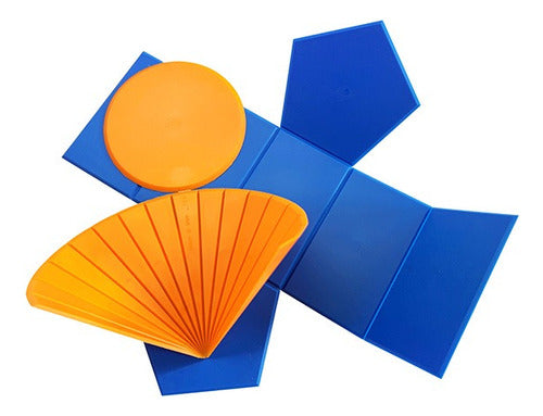 Cuerpos Geométricos Con Redes Plegables 2d/3d